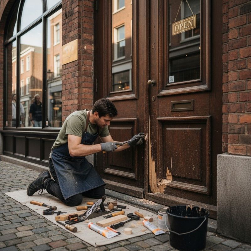 Storefront Door Repair detail
