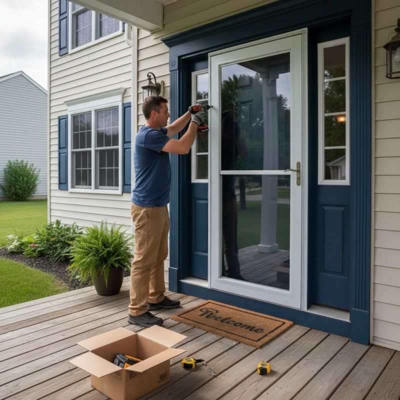 Storm Door Repair detail
